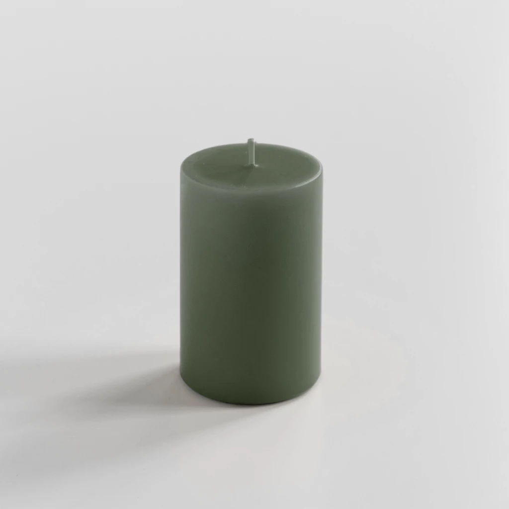 Ester & Erik Stumpenkerze 10 cm Ø 7 cm Pale Green