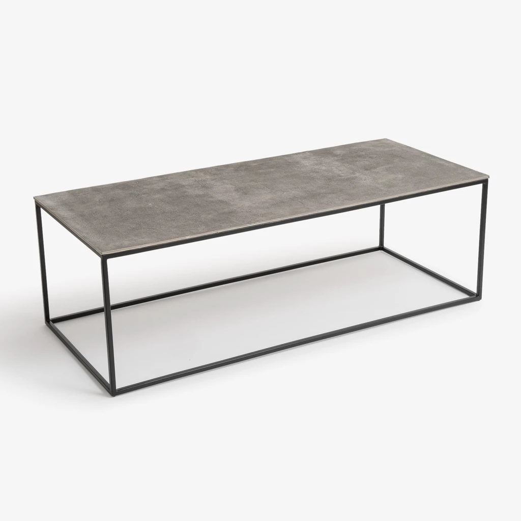 Couchtisch Madras 140 x 58 cm Zinngrau