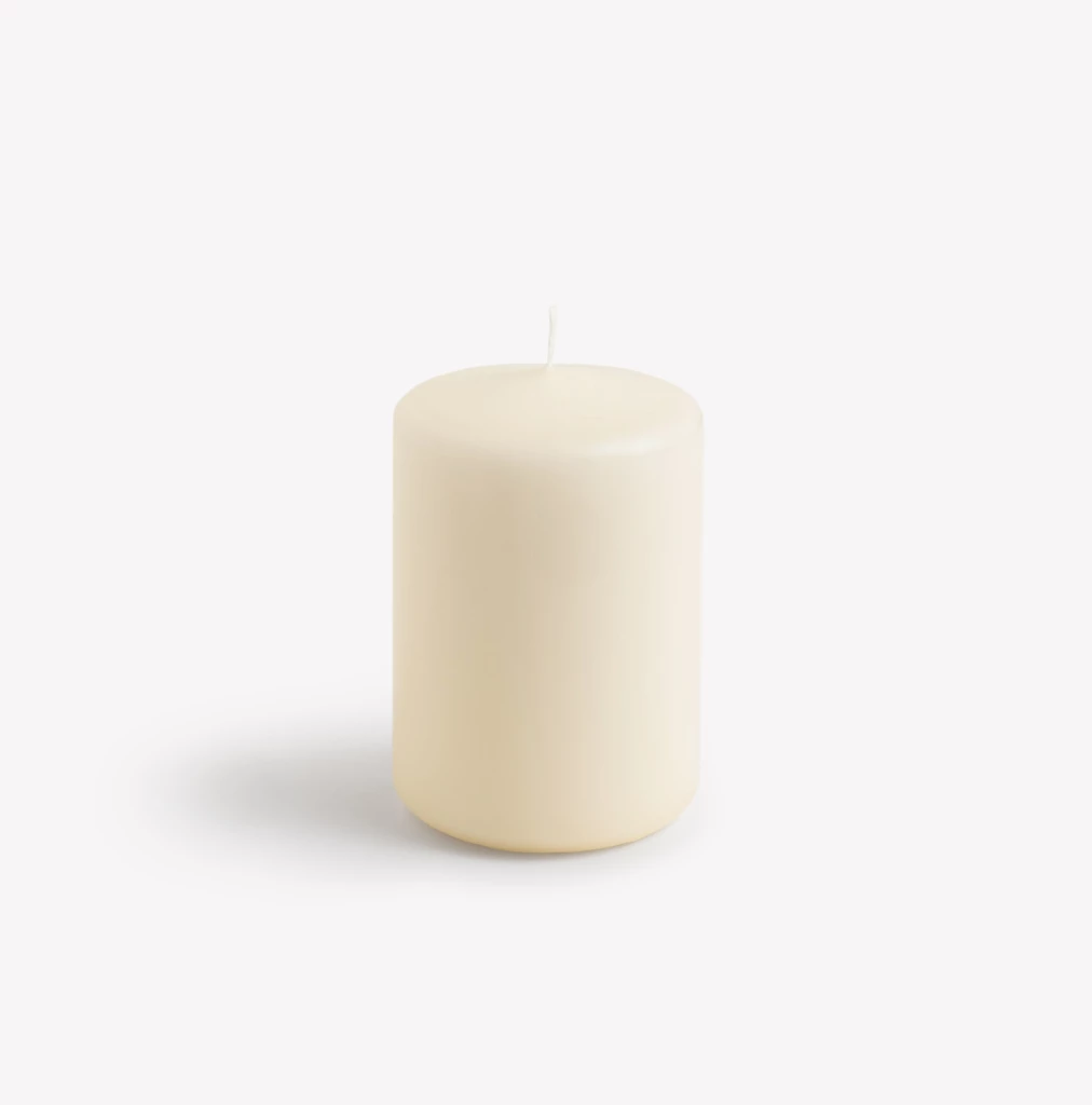 Stumpenkerzen Lys 10 cm Ø 5,8 cm Elfenbein 4er-Set