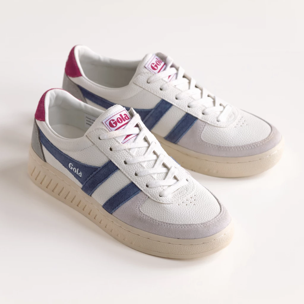 Gola Grandslam Trident Damen White/Moonlight/Fuchsia Gr. 37
