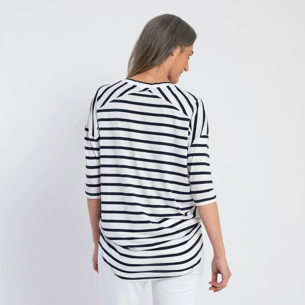 Sunday in Bed X Torquato Pyjamashirt Hazel Weiß/Midnight S