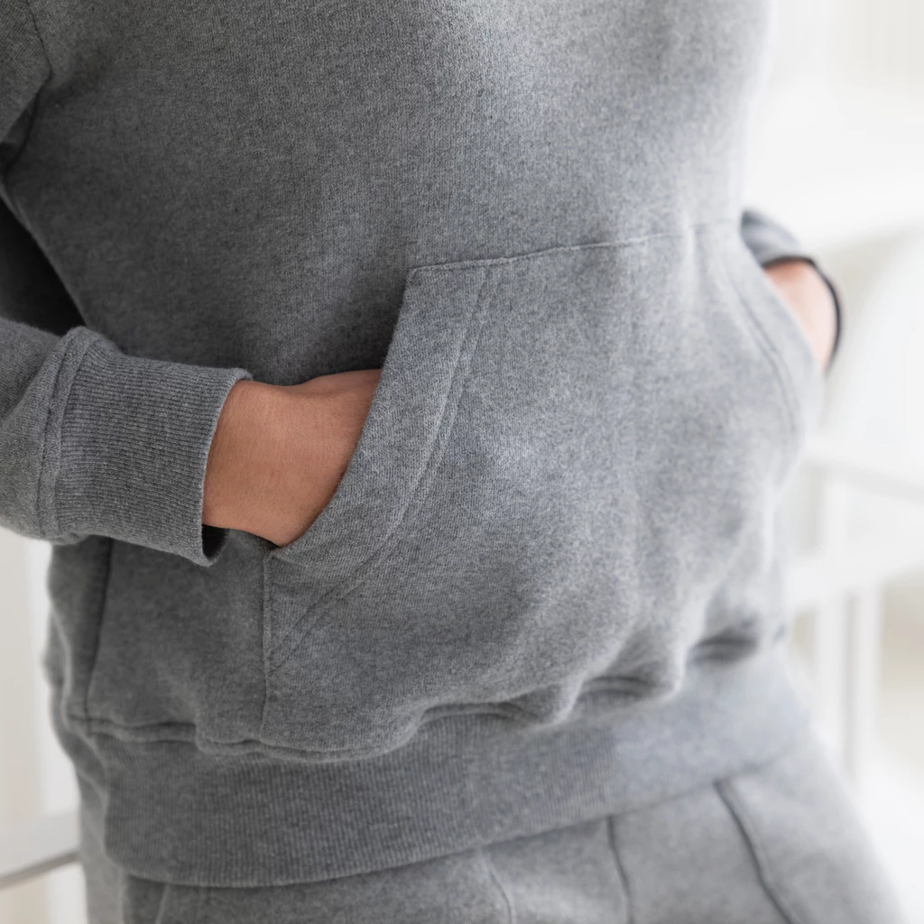 Sunday in Bed X Torquato Hoodie Wanda Grau Melange M