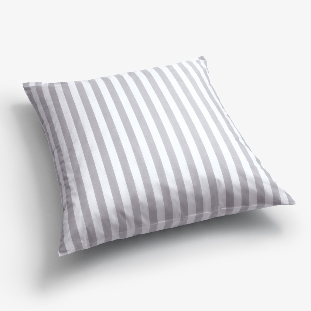 Kissenbezug Liselund Blockstreifen Hellgrau 80 x 80 cm Kissenbezug Liselund Blockstreifen Hellgrau 80 x 80 cm