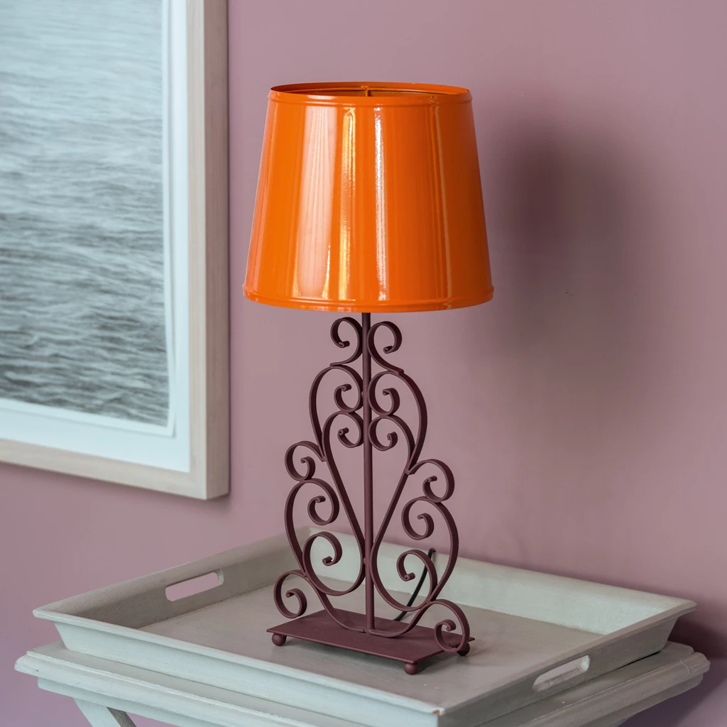 Tischlampe Arabesque Bordeaux