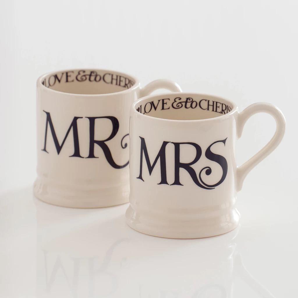 Mugs Mr & Mrs Emma Bridgewater 2er-Set