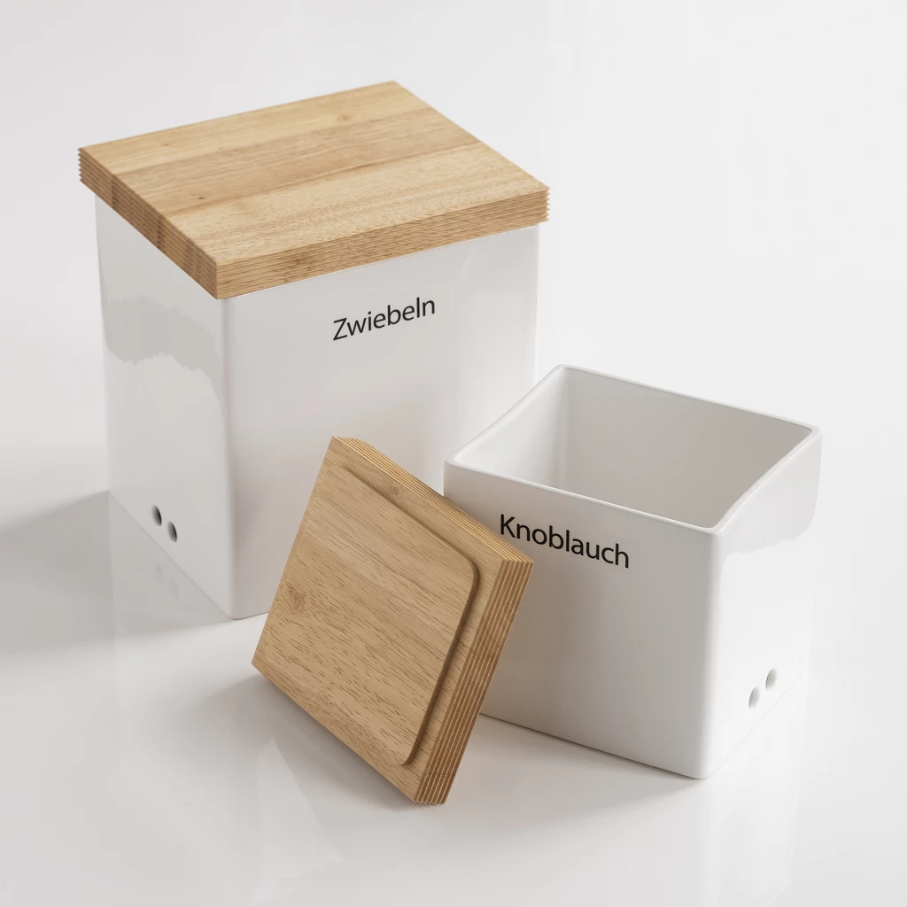 Tee-Vorratsdose mit Holzdeckel
