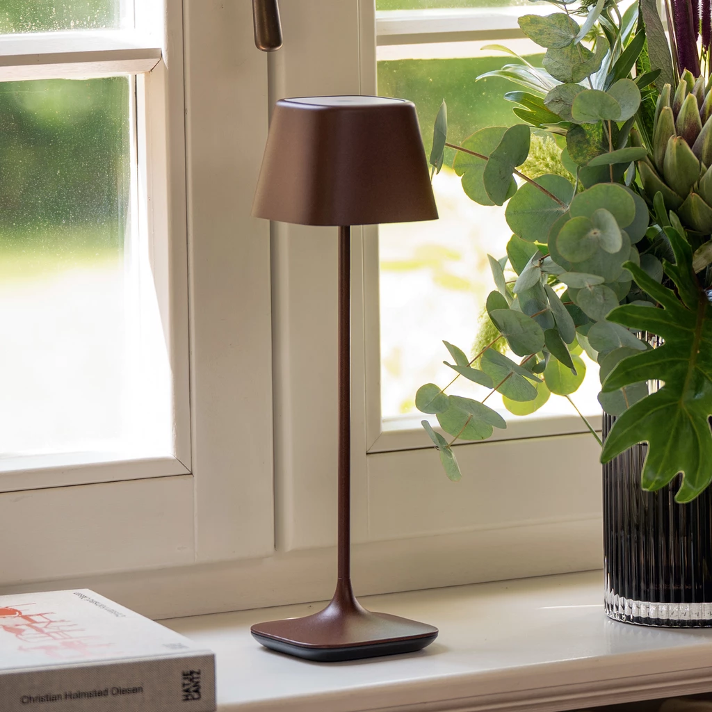 Tischlampe Quadrone Rost 36 cm