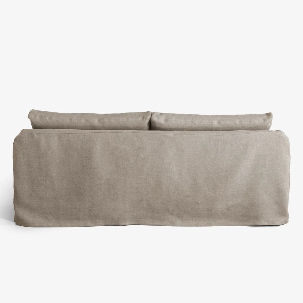 Arcachon Bettsofa Dreisitzer Leinen Natur