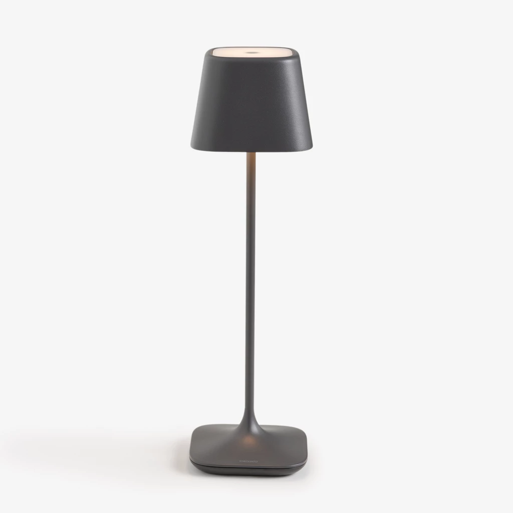 Tischlampe Quadrone Dunkelgrau 36 cm