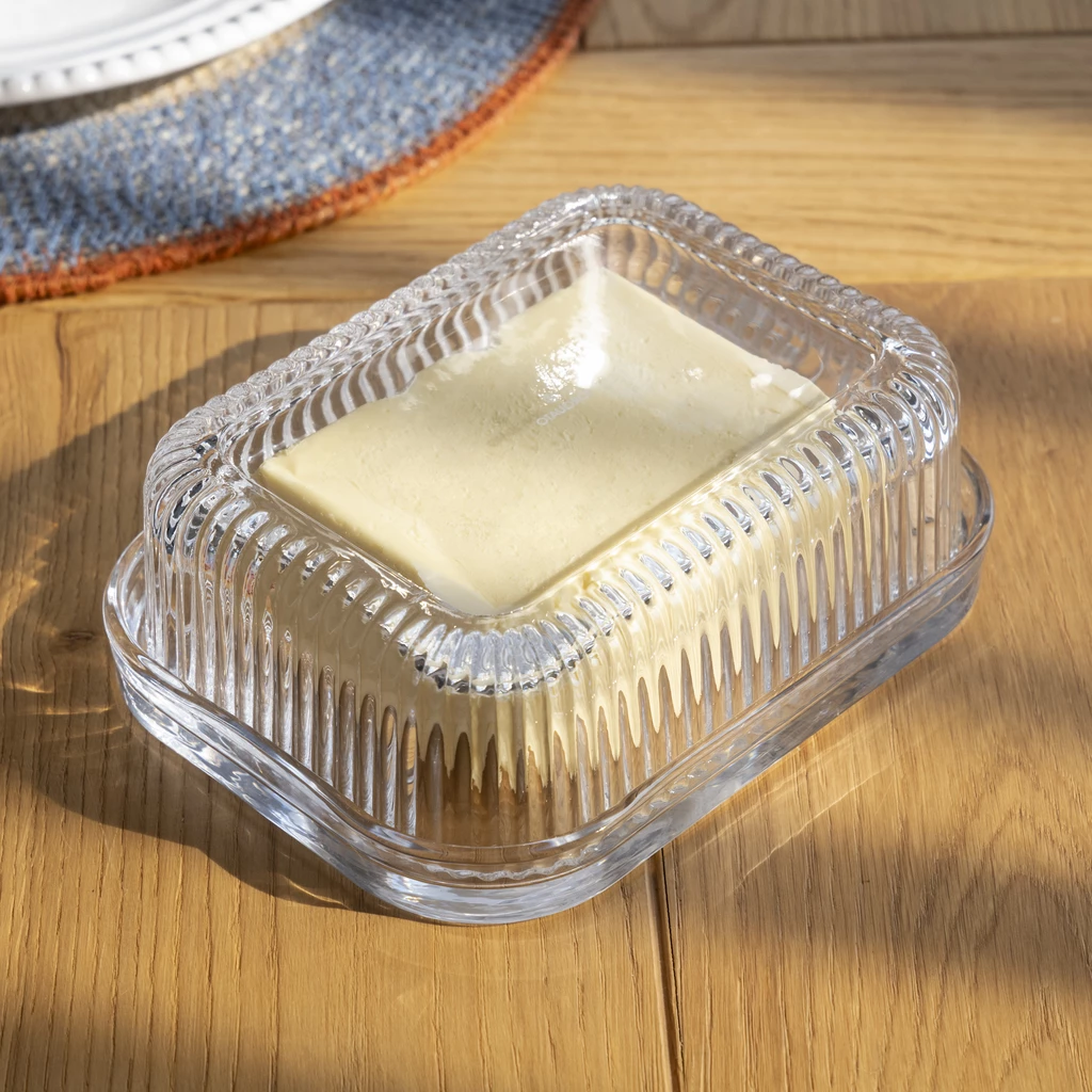 Butterdose aus Glas Belmont