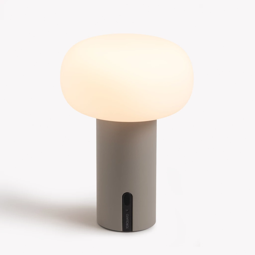 Tischlampe Nomad Felsgrau