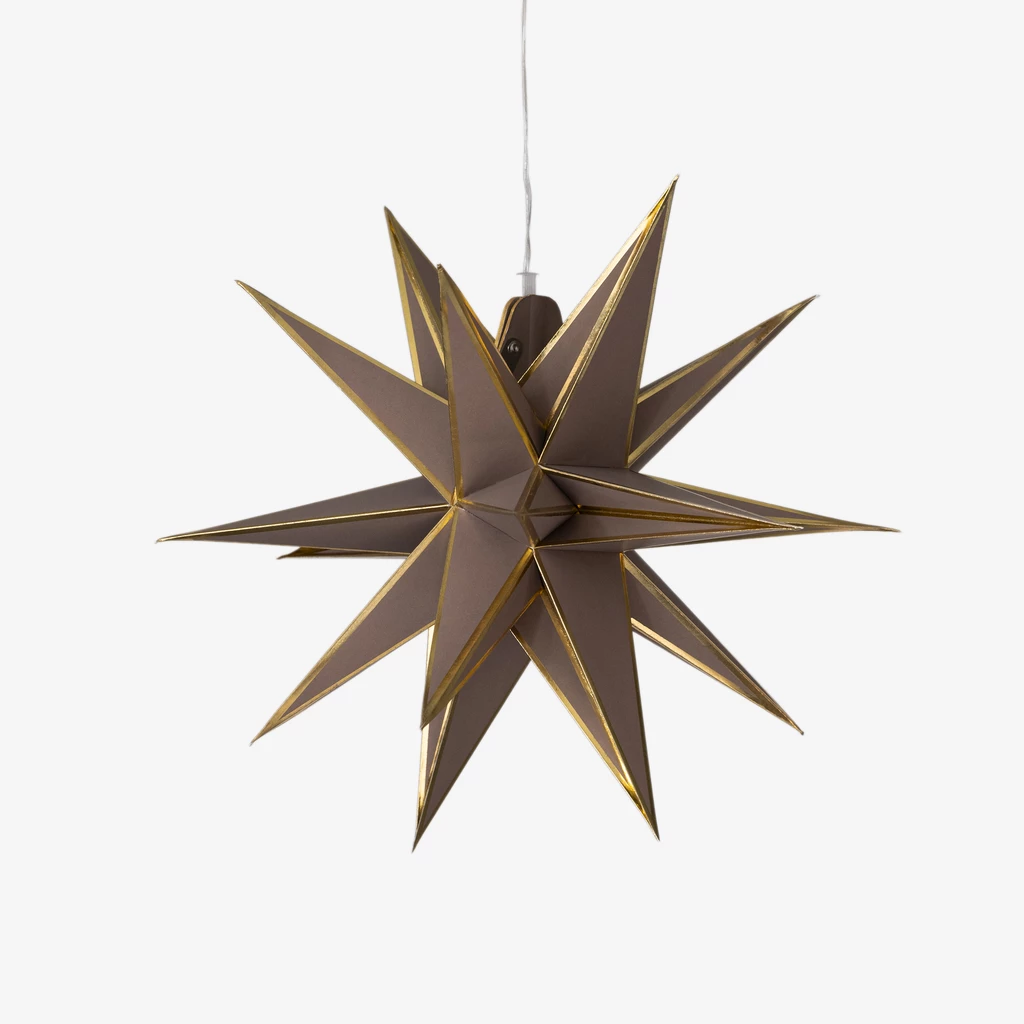 Weihnachtsstern Julstjärna 40 cm Taupe