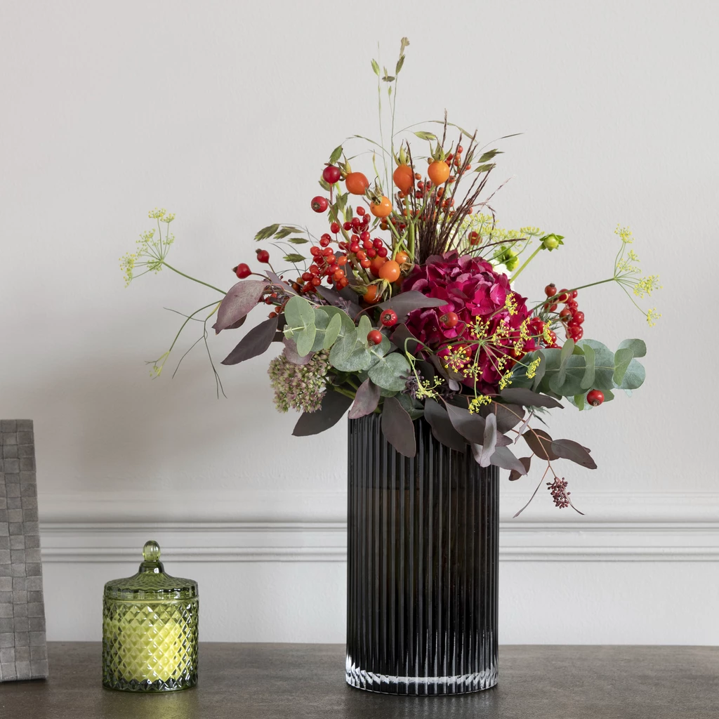 Vase Cannella 25 cm Grau