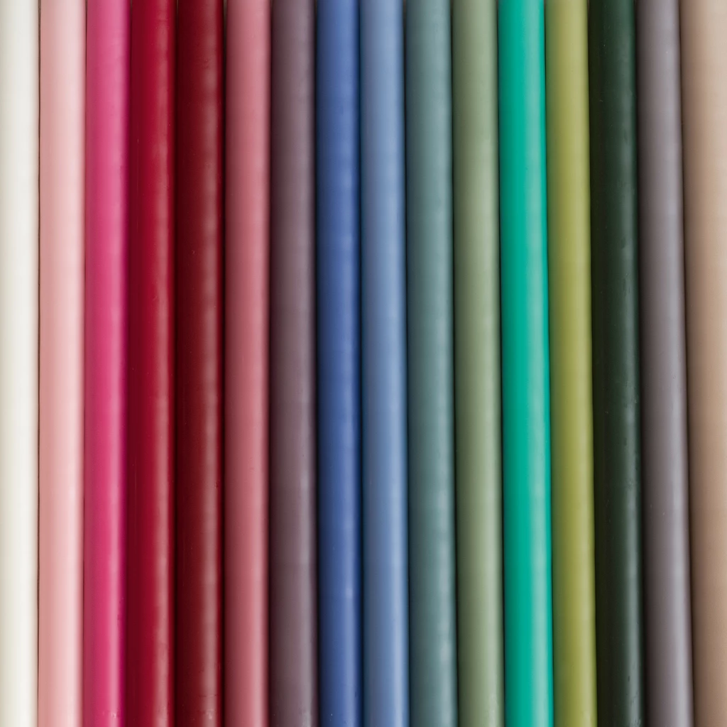 Ester & Erik zylindrische Kerzen Blue 4er-Set