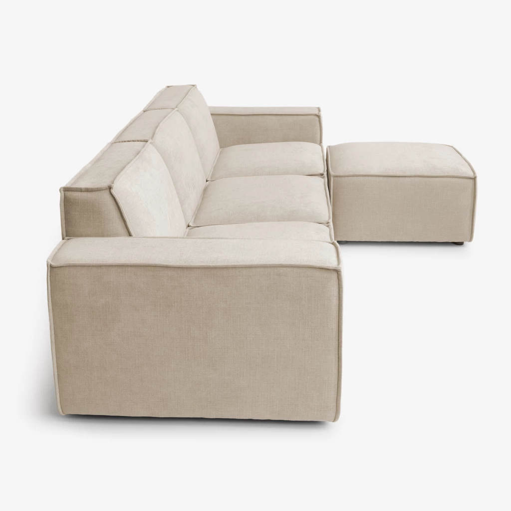 Modulares Sofa Estrade 4-Sitzer Sand