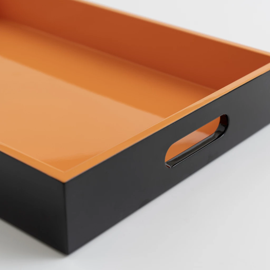 Lacktablett Mandarine Noir