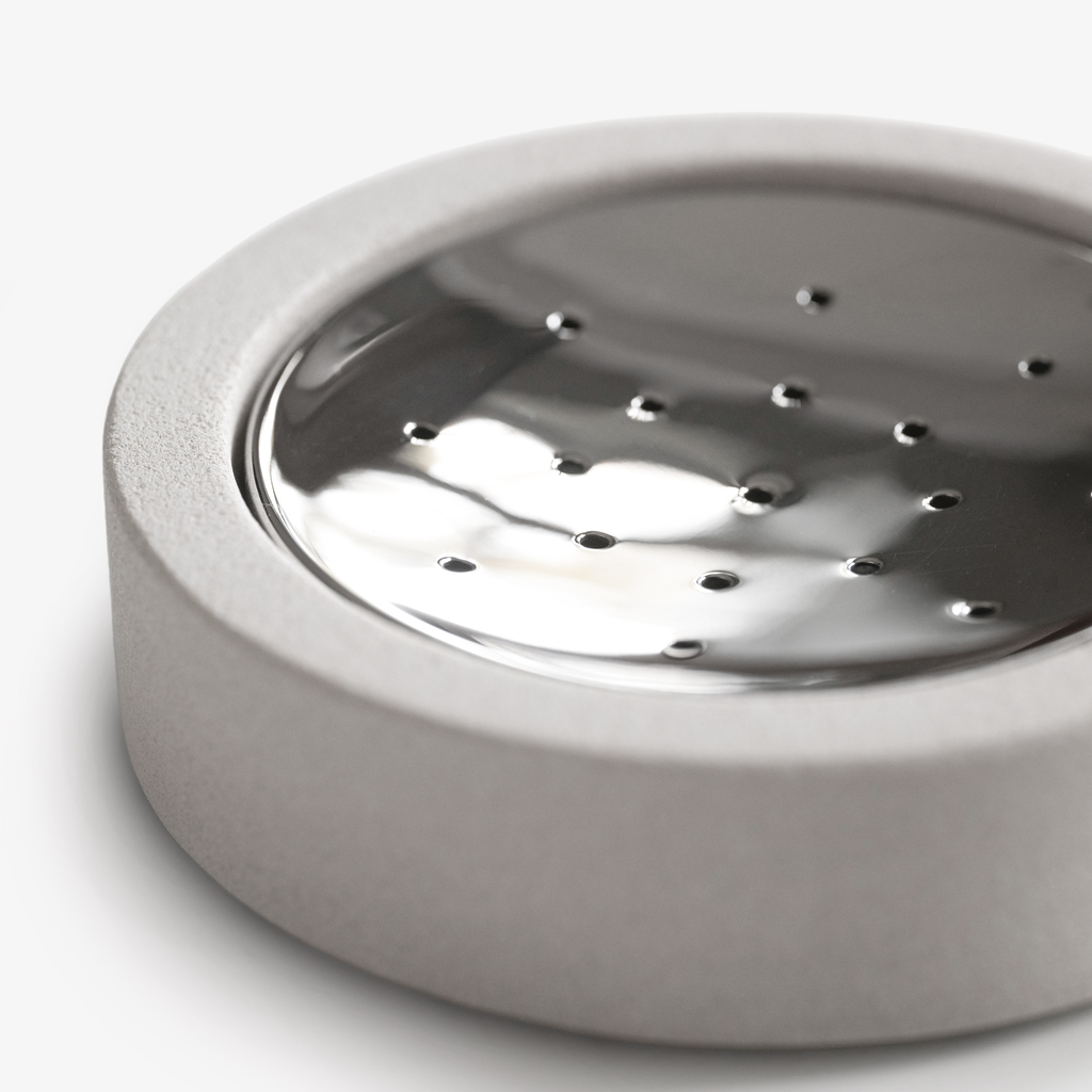 Seifenschale mit Metalleinsatz Sandstone - 2