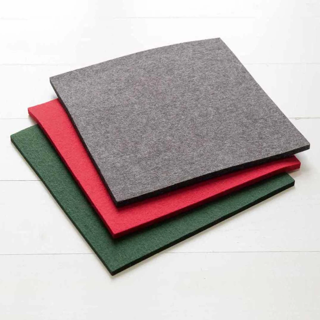 Filzuntersetzer 25x25 cm grau
