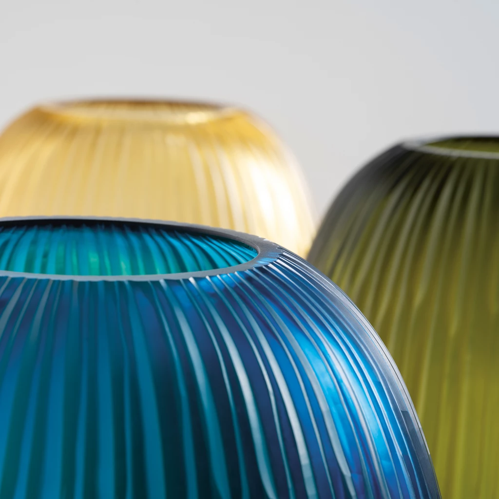 Vase Bozzolo blau