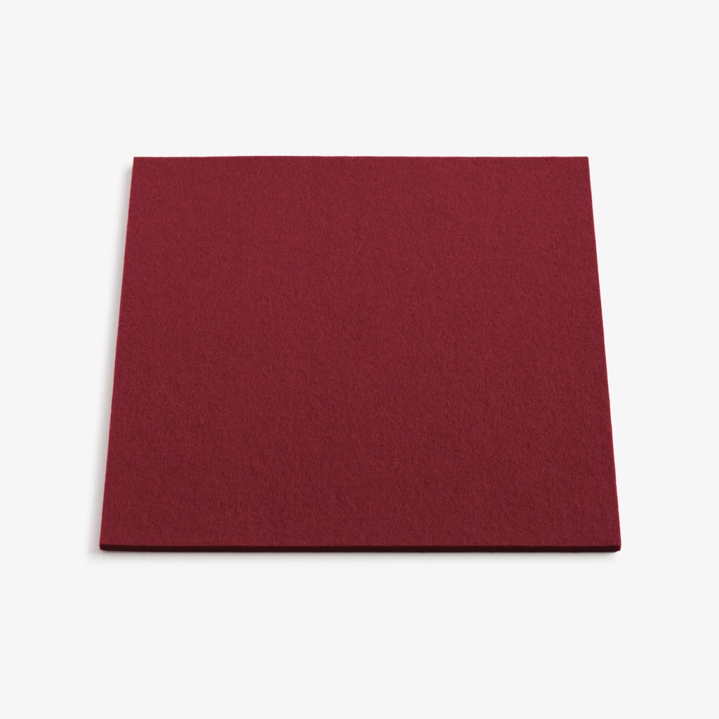 Wollfilz Untersetzer 25 x 25 cm Bordeaux