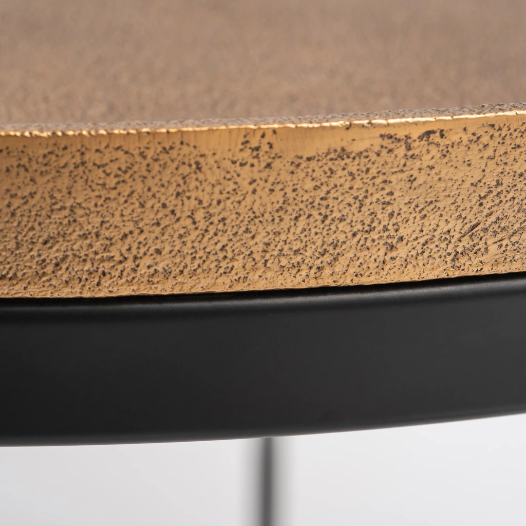 Couchtisch Madras rund 69 cm Bronzegold