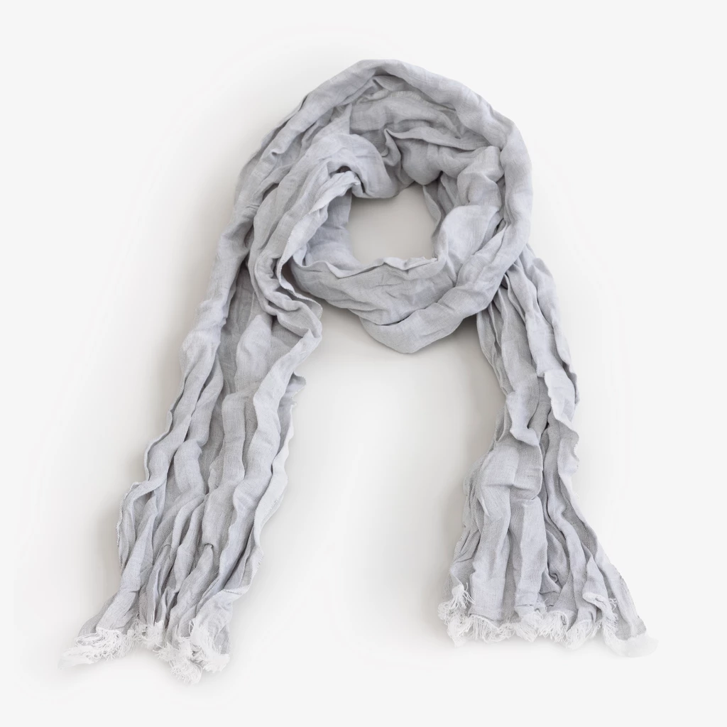 Skila Leinen-Baumwollschal Off/White