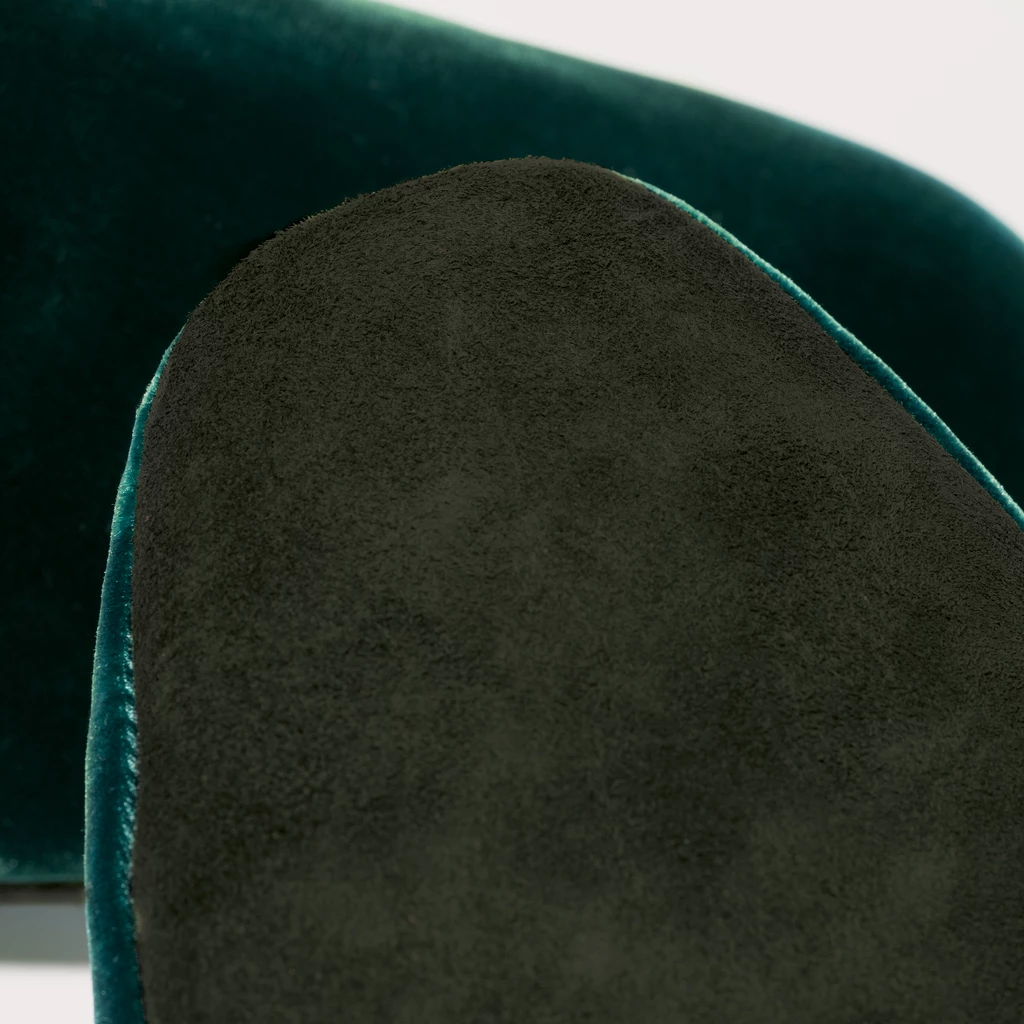 Hoomie Samtslipper Château Herren Green Gr. 43