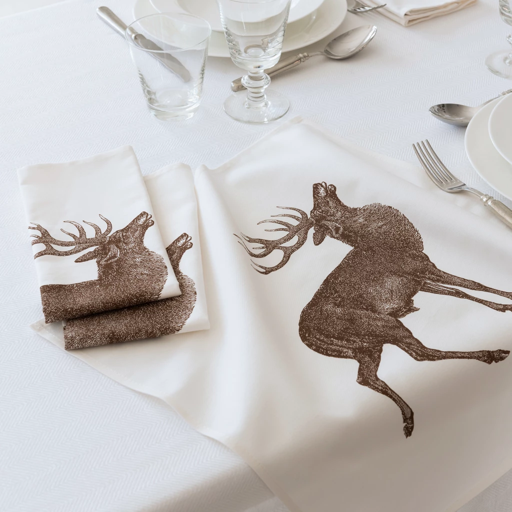 Thornback & Peel Serviette Hirsch