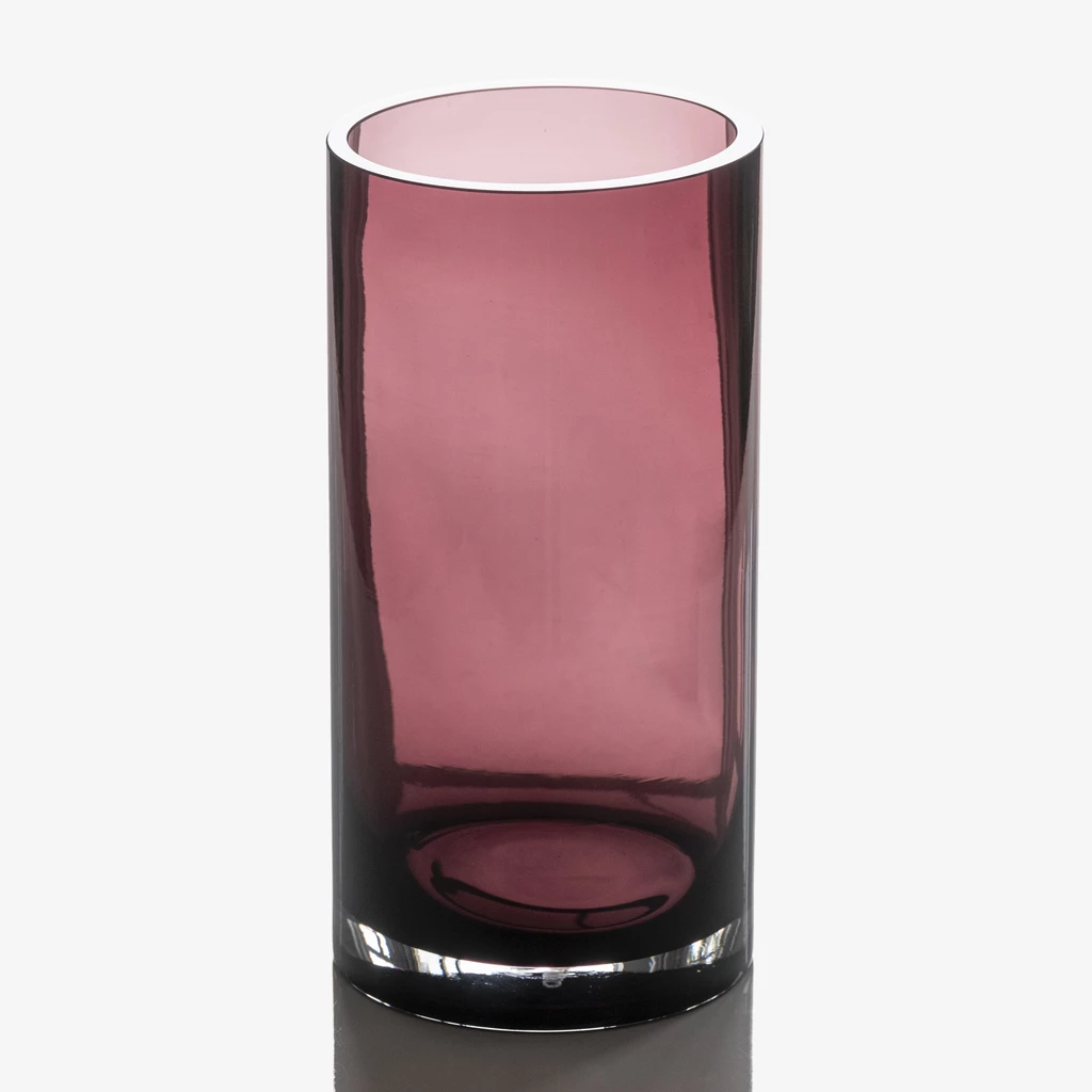 Vase Rondo 24 cm Weinrot