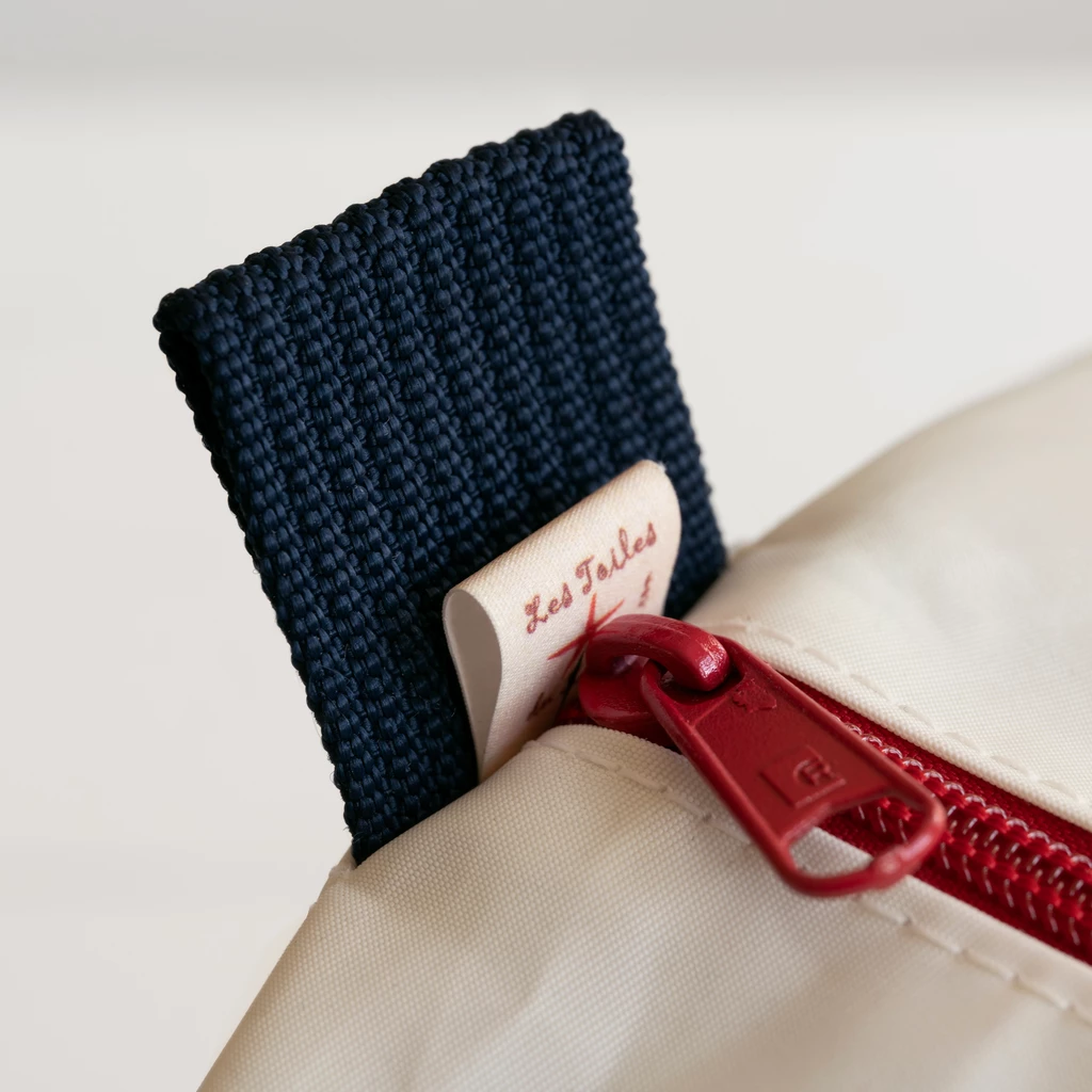 Tasche aus Segeltuch klein mit  roter Nummer