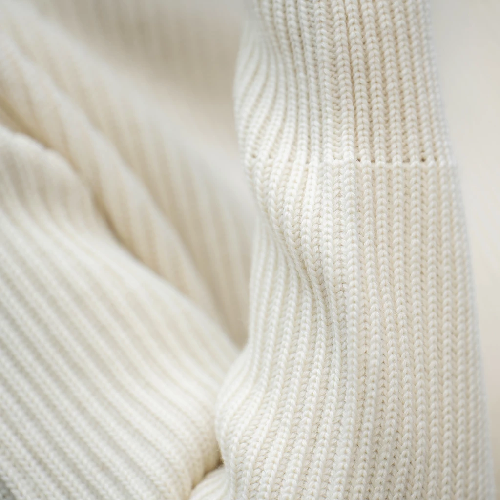 Andersen-Andersen Rollkragenpullover Wollweiß Gr. XS