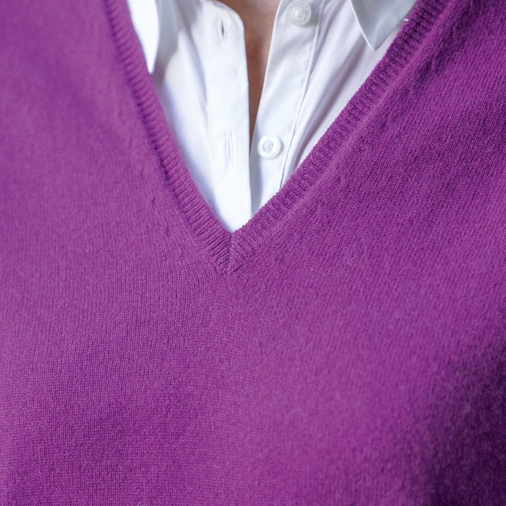 William Lockie X Torquato V-Ausschnitt Kaschmir Sari XL