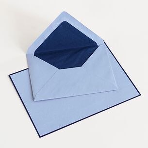 Crown Mill Briefpapier Hellblau/Blau