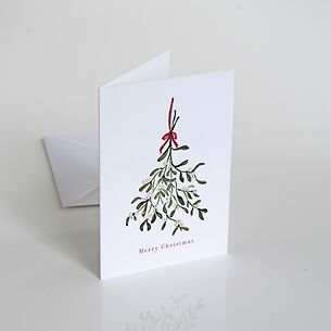 Weihnachtskarte: Mistletoe