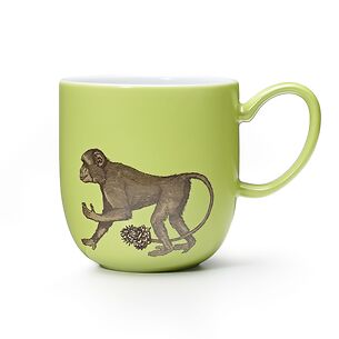 Somerset Kaffeebecher Affe auf hellgrünem Grund
