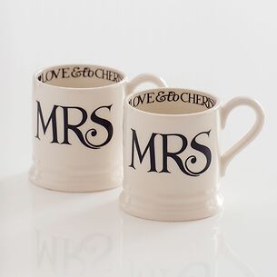 Emma Bridgewater Mugs 2er-Set Mrs & Mrs