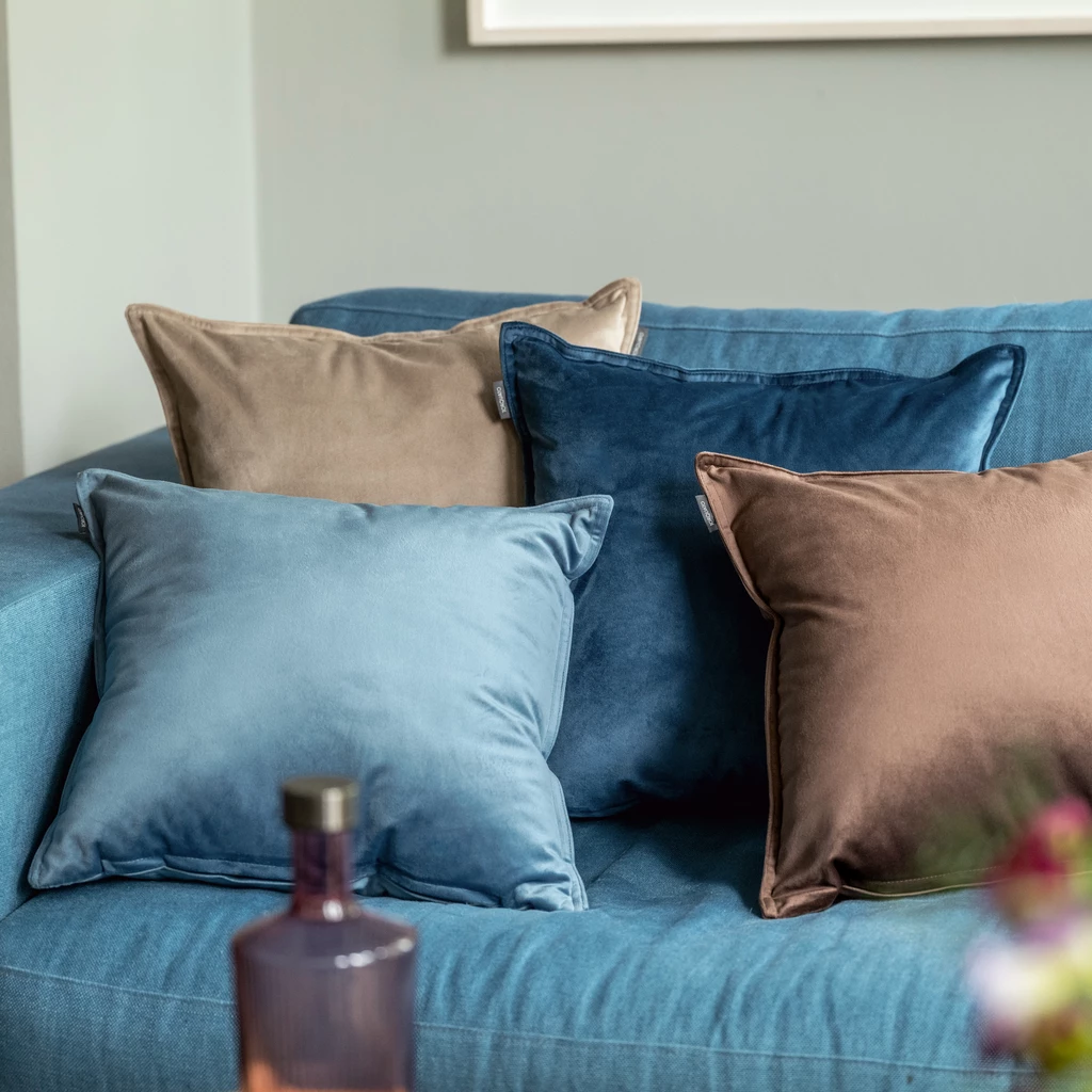 Samtkissen Celeste Beige 40 x 40 cm