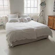 Bettbezug Perkal Weiß 155 x 220 cm