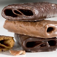 Crêpes Dentelles mit Schokoladenüberzug
