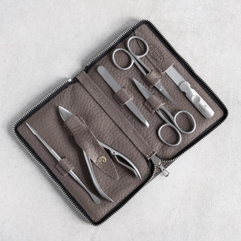 Hammann Maniküre-Etui Taupe groß