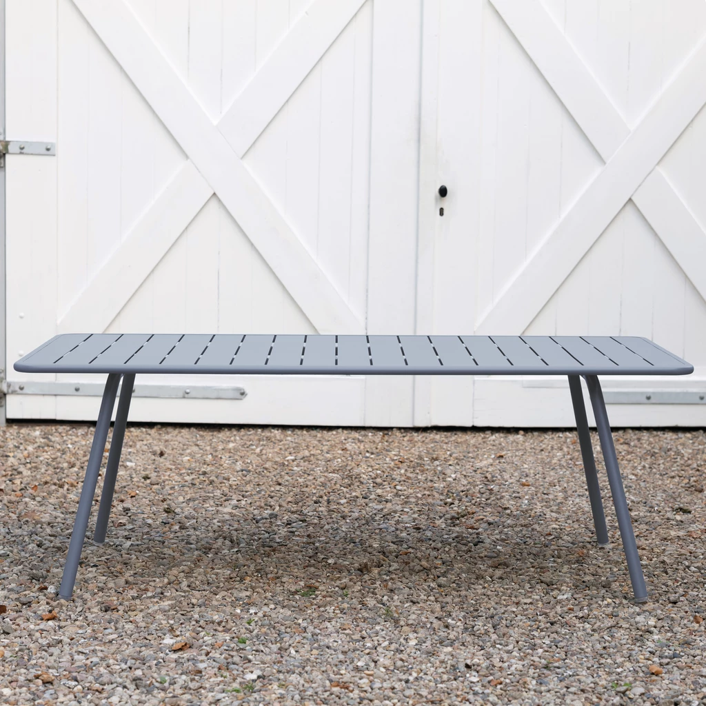 Fermob Gartentisch Luxembourg 207x100 Gewittergrau