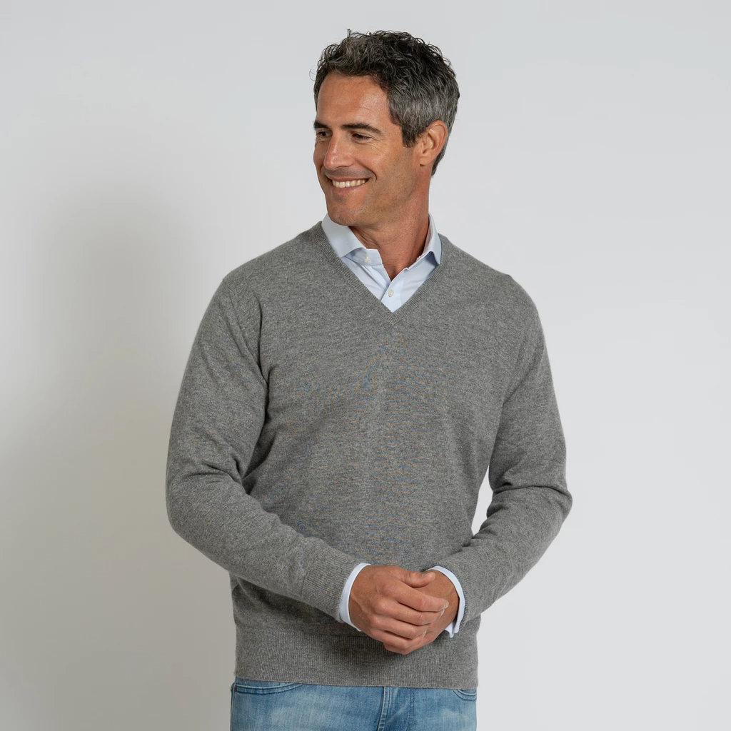 William Lockie X Torquato V-Ausschnitt Kaschmir Flannel 58