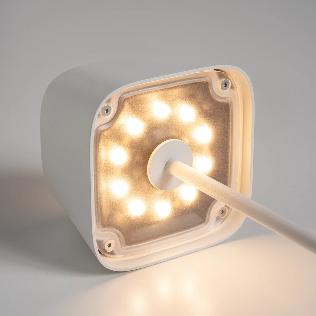 Tischlampe Quadrone Weiß 36 cm