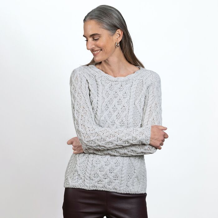 Aran-Pullover für Damen Gr. XL