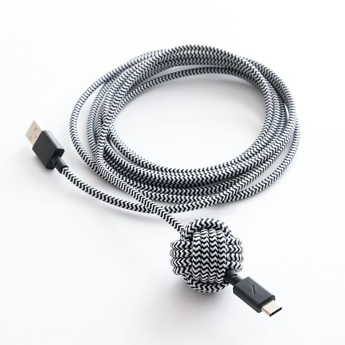 Native Union: Ladekabel mit Knoten USB-A auf USB-C