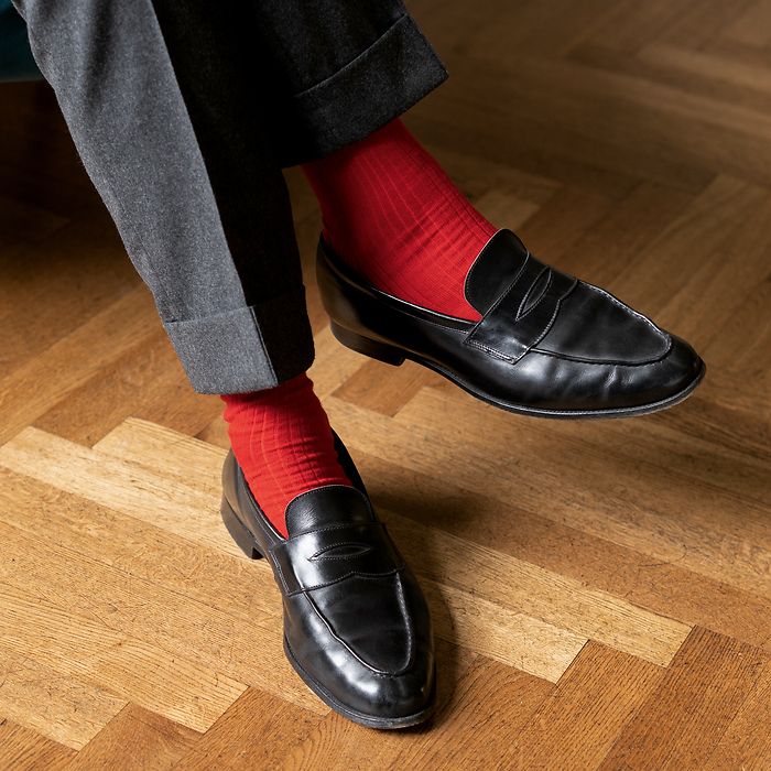Corgi: Luxury Socks Made in Wales rot S (39,5-41)