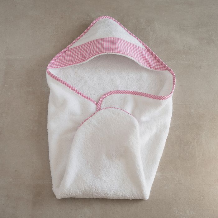 Rhomtuft X Torquato: Badetücher mit Kapuze 70 x 70cm Pink