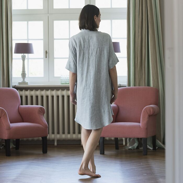 Sunday in Bed x Torquato Pyjamashirt Rania Waschleinen