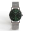 Ole Mathiesen Armbanduhr 1962 Classic 33 silber/grün
