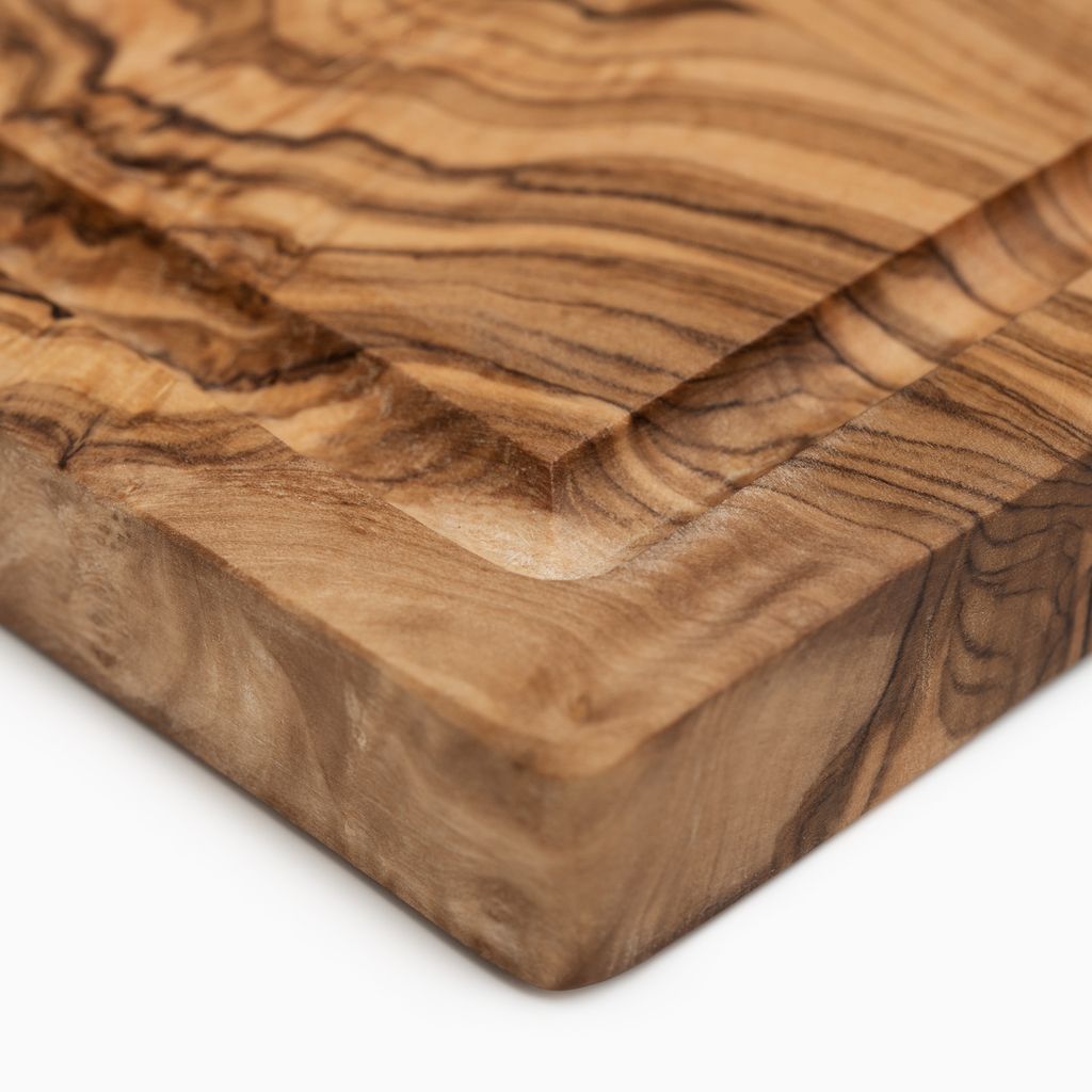 das Olivenholzbrett Legno D 'ol Ivo Paletta per Frittata con Foro, Cucchiaio Risotto Ab Circa 25cm25cm - 30cm